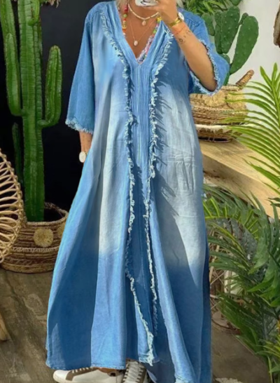 שמלות מבד דמוי ג'ינס