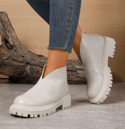 מגפי חורף עם רוכסן מאחור