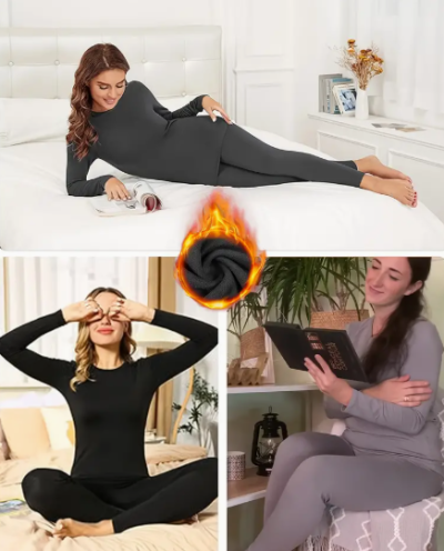 פיג'מות טרמיות פלנל חמות