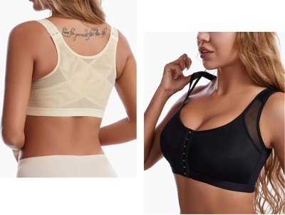 חזיות בדגם חלק ללא עצם סגירה קדמית